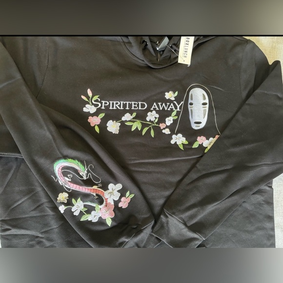 SM Studio Ghibli Spirited Away Floral No-Face Hoodie - Picture 3 of 4